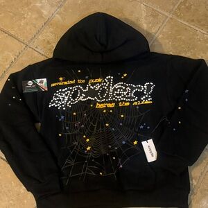 Black Spider World Wide Graphic Hoodie